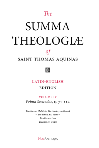 Summa Theologiae Volume IV